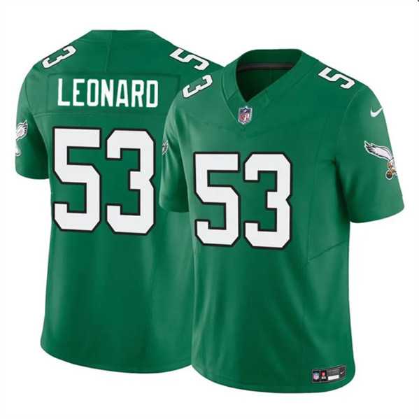 Men & Women & Youth Philadelphia Eagles #53 Shaquille Leonard Green 2023 F.U.S.E. Throwback Vapor Untouchable Limited Stitched Jersey